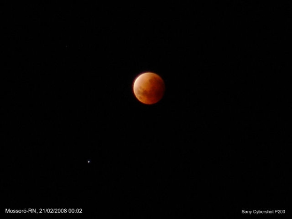 Eclipse lunar em Mossor, RN