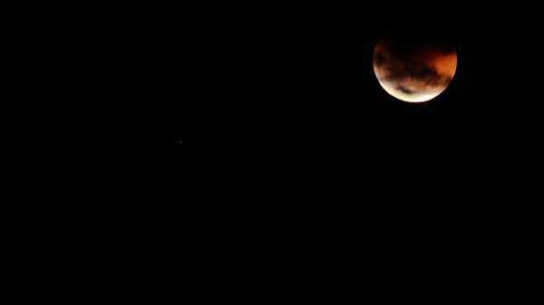 Eclipse Lunar e pluto em Areia Branca-RN
