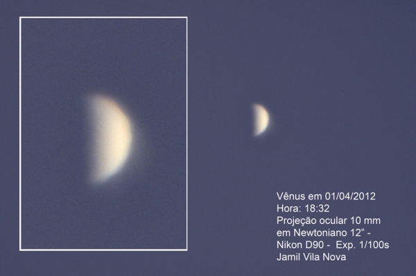 Venus em 1 de abril