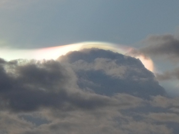 Nuvem iridescente em Santo Andr