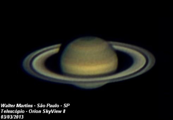 Saturno Observado Dia 03 de Maro