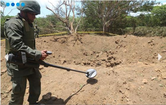 Soldado procura restos de meteorito na Nicargua