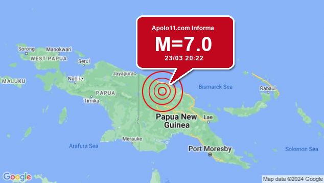 Forte terremoto atinge Papua Nova Guin, a 23 km de Ambunti