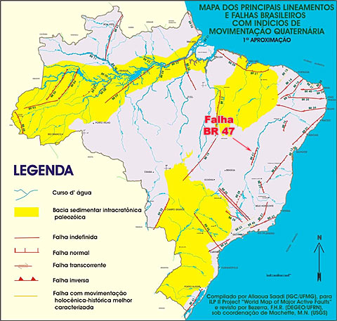 Falhas geolgicas no Brasil