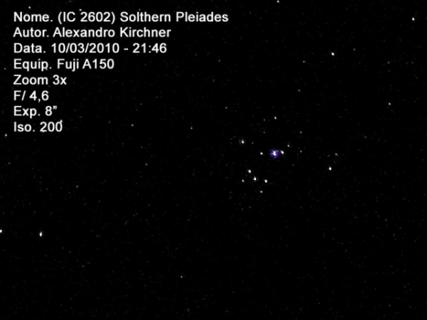 Aglomerado Aberto Solthern Pleiades IC2602