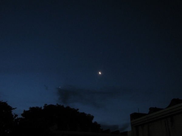 Lua,Júpiter e Vênus dando um show no céu de SJC