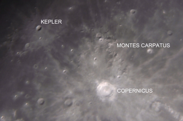 Crateras Copernicus e Kepler