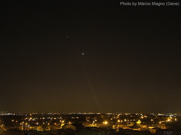 Alinhamento Júpiter, Vênus e Aldebaran em São Luís-MA