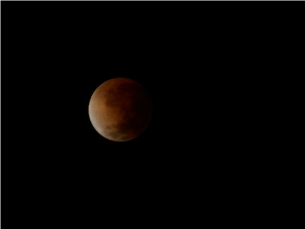 Eclipse Lunar de 15 de Abril em Águas Claras/RS