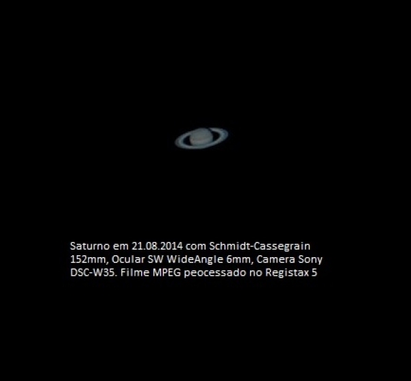 Saturno visto de So Jos dos Pinhais - PR
