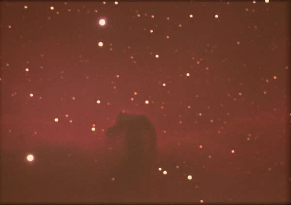 Nebulosa escura Cabeça do Cavalo nos céus de Amparo - SP