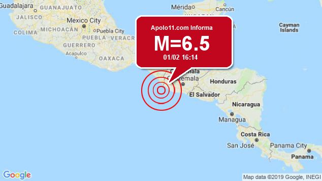 Forte terremoto atinge Mxico, a 9 km de Puerto Madero