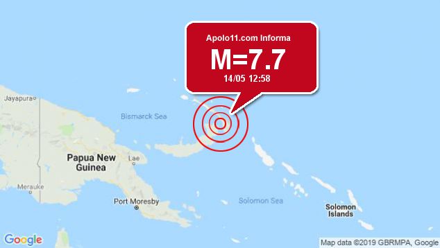 Forte terremoto sacode Papua Nova Guin, a 28 km de Kokopo