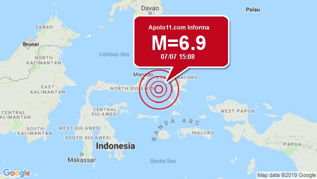 Forte terremoto sacode Indonsia, a 129 km de Kota Ternate