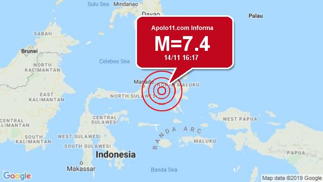 Forte terremoto atinge Indonsia, a 133 km de Kota Ternate
