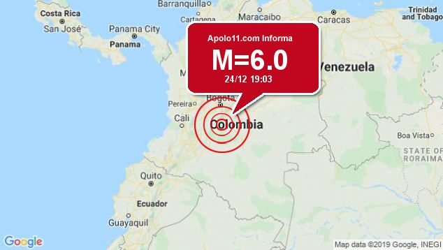Forte terremoto sacode Colmbia, a 4 km de Lejanias