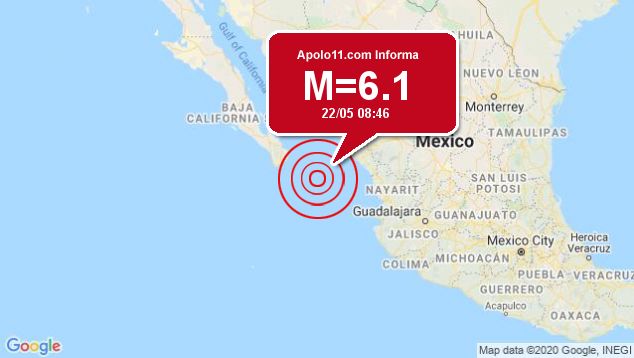 Forte terremoto atinge Mxico, a 173 km de San Jose del Cabo