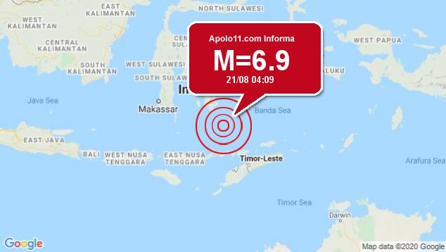 Forte terremoto atinge Indonsia, a 220 km de Katabu