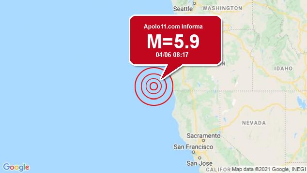 Forte terremoto atinge Oregon, a 138 km de Gold Beach