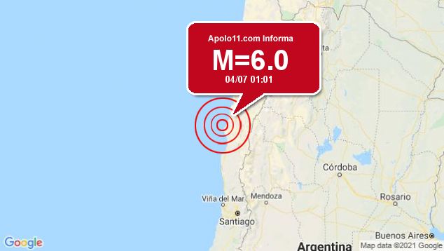 Forte terremoto atinge Chile, a 89 km de Vallenar