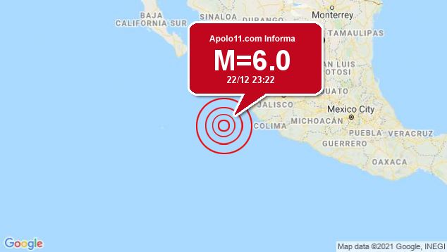 Forte terremoto sacode Mxico, a 217 km de La Cruz de Loreto