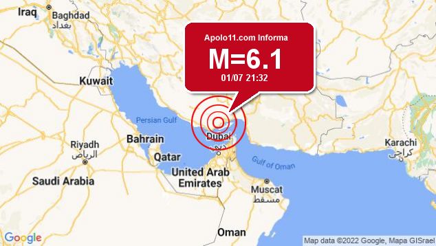 Forte terremoto atinge Ir, a 54 km de Bandar-e Lengeh