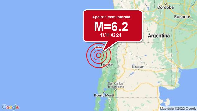 Forte terremoto sacode ao largo de Bio-Bio, Chile