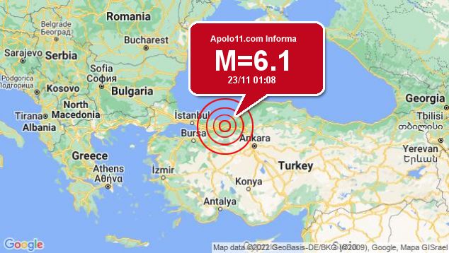 Forte terremoto sacode Turquia, a 16 km de Düzce