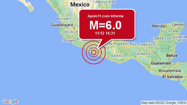 Forte terremoto sacode Mxico, a 3 km de El Ticui