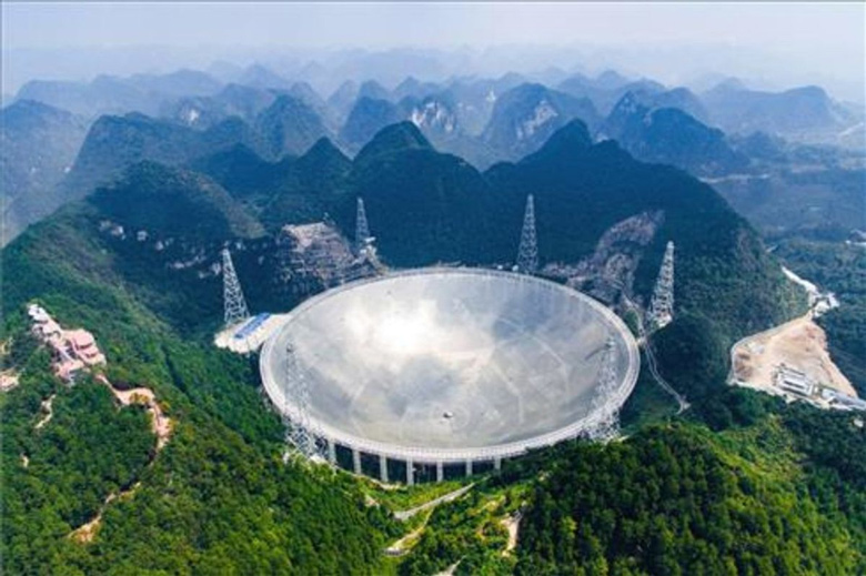 Os sinais foram detectados usando o maior radiotelescópio do mundo, o FAST, uma gigantesca antena receptora de 500 metros de diâmetro situada na província de Guizhou, na China. <BR>