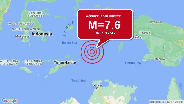 Forte terremoto sacode regio da Indonsia, em local incerto