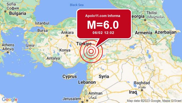 Forte terremoto sacode Turquia, a 5 km de Göksun
