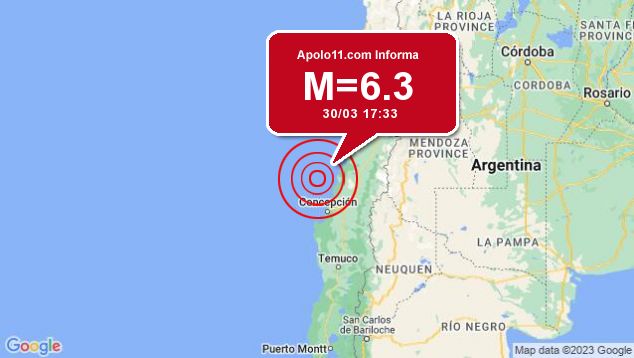Forte terremoto atinge Chile, a 108 km de Constitución