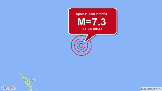 Forte terremoto sacode Ilhas Kermadek, Nova Zelndia