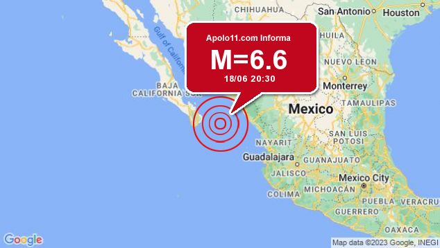 Forte terremoto sacode Mxico, a 138 km de La Rivera
