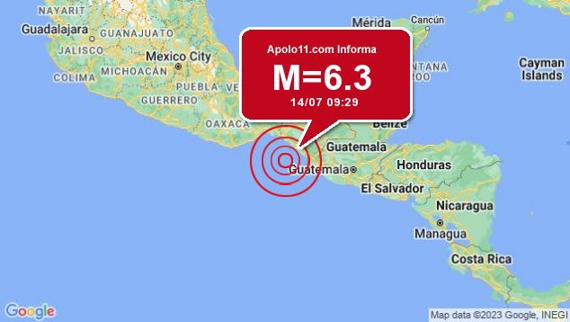 Forte terremoto atinge Mxico, a 87 km de El Palmarcito
