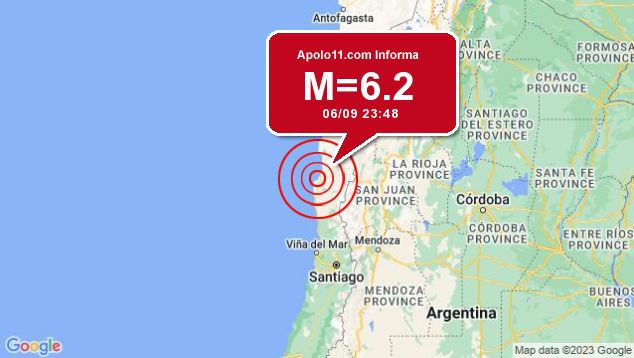 Forte terremoto sacode na região do Chile, em local incerto
