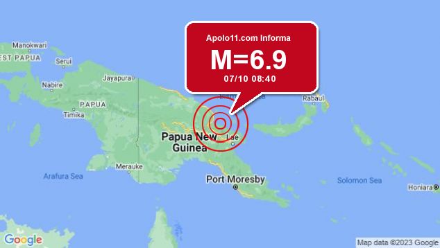 Forte terremoto atinge Papua Nova Guin, a 55 km de Madang