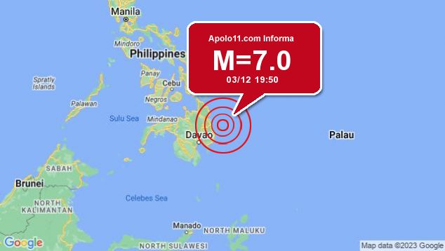 Forte terremoto sacode Filipinas, a 86 km de Aras-asan
