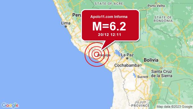 Forte terremoto sacode Peru, a 11 km de Iray