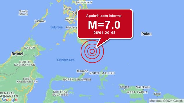 Forte terremoto sacode Filipinas, a 112 km de Sarangani