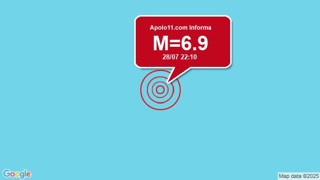 Forte terremoto sacode regi�o da Ilha Macquaire
