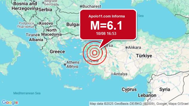 Forte terremoto sacode Turquia, a 11 km de Bigadiç