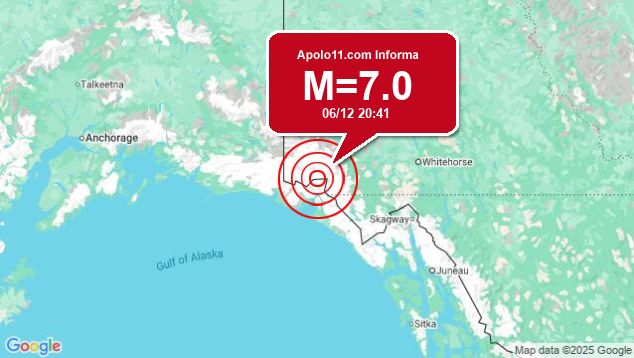 Forte terremoto atinge Alasca, a 90 km de Yakutat