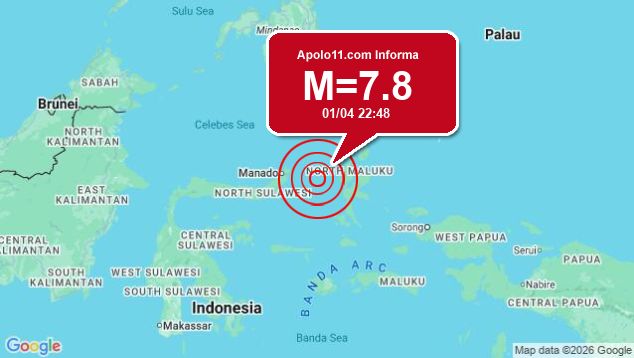 Forte terremoto sacode Indon�sia, a 119 km de Ternate
