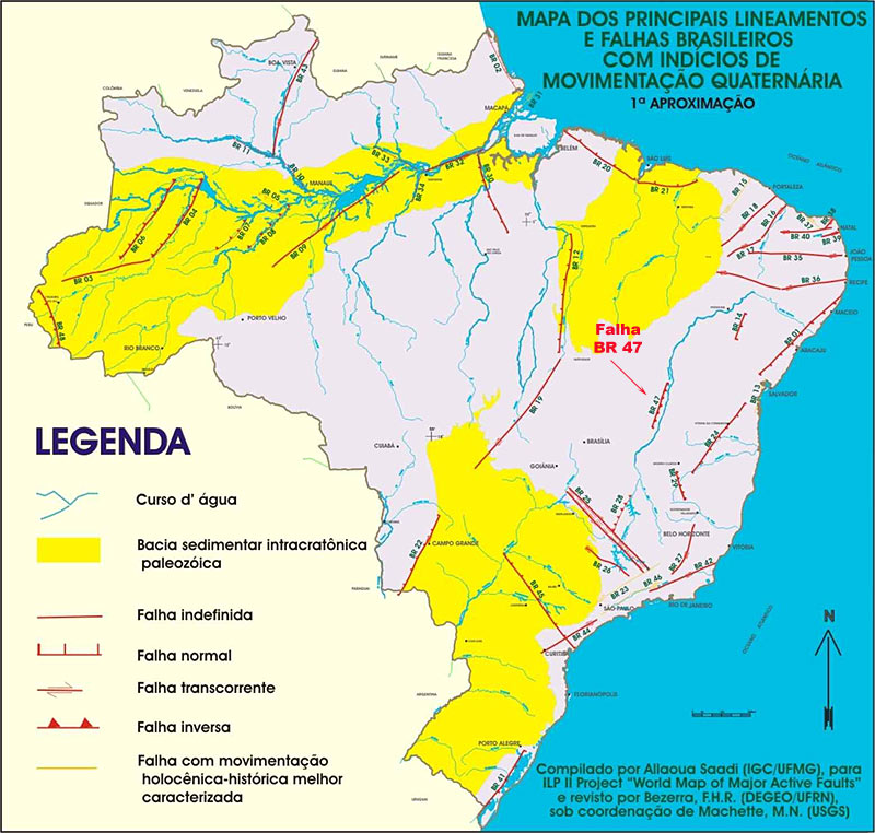 Falhas geológicas no Brasil