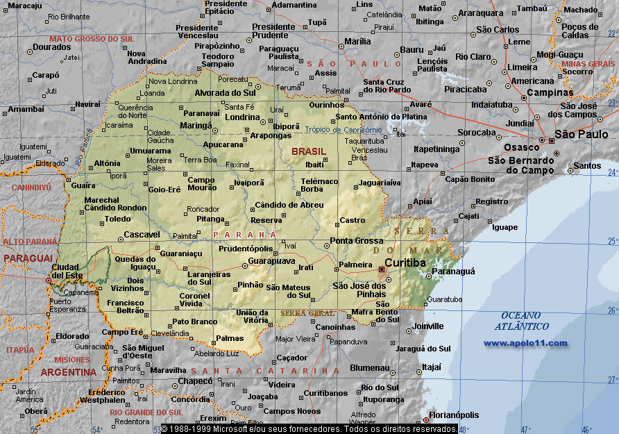 Mapa do Paraná
